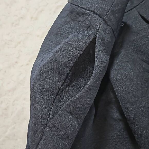 Skirt With Pockets Banana Republic Lined Mini Skirt Pleated Side Zip Dark Blue S - Picture 3 of 9